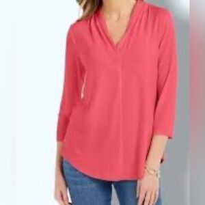 PLUS SIZE Calvin Klein Bold Pink Top